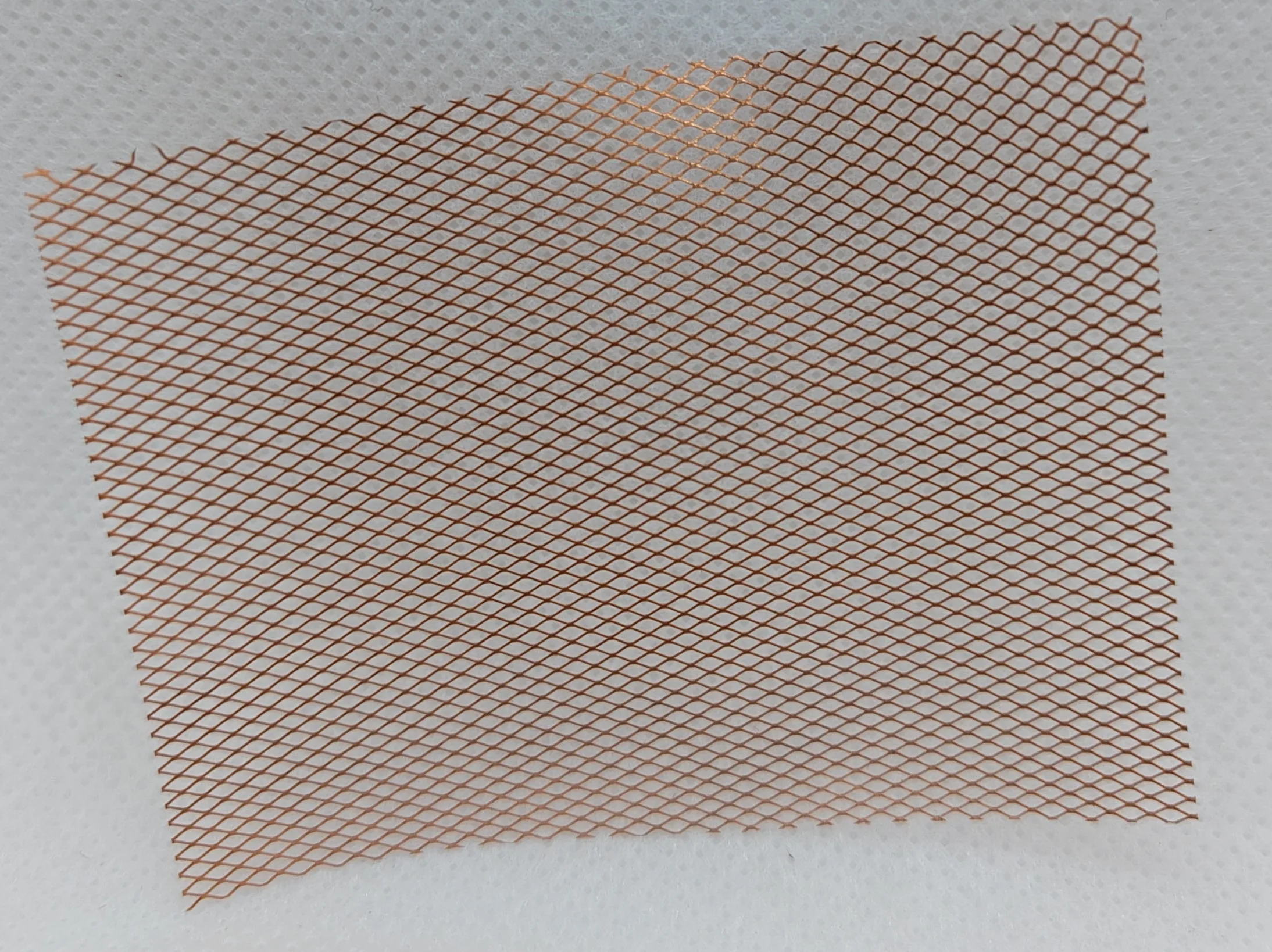 Copper mesh for implants